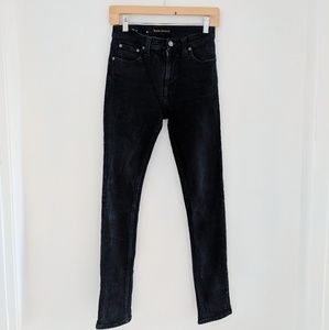 NUDIE Hai kai high-rise black jeans